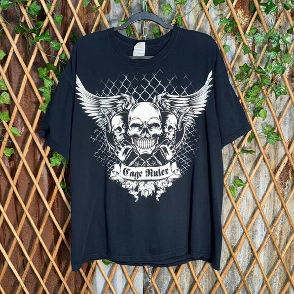 Vintage Y2K cage ruler cage fighting MMA 00s tapout t-shirt - Picture 1 of 4
